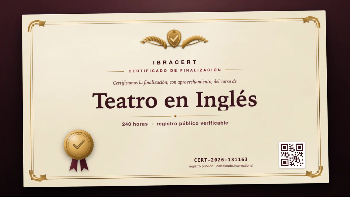 Portada del curso Teatro en Inglés