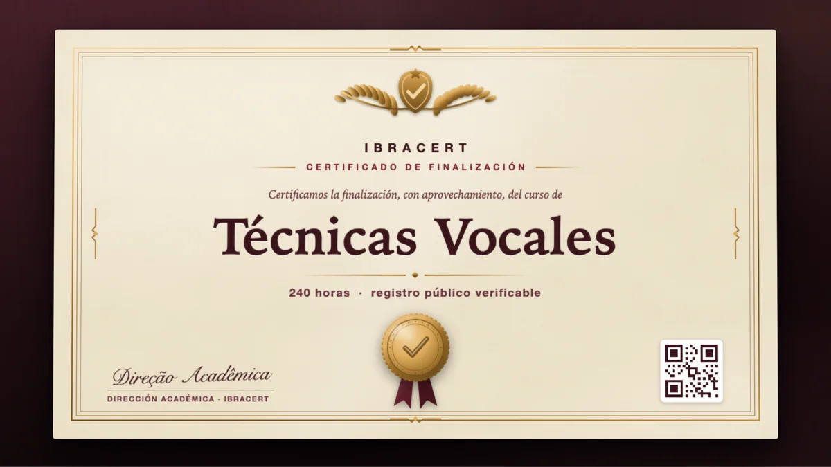 Portada del curso Técnicas Vocales