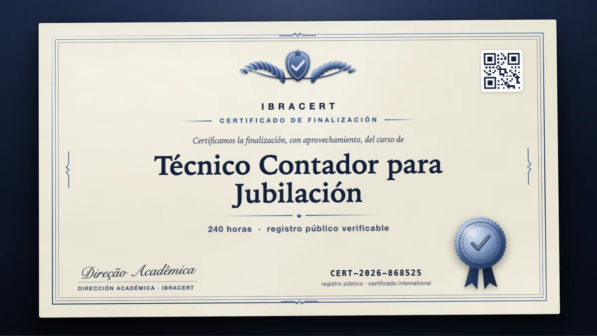 Portada del curso Técnico Contador para Jubilación
