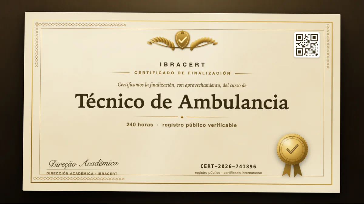 Portada del curso Técnico de Ambulancia