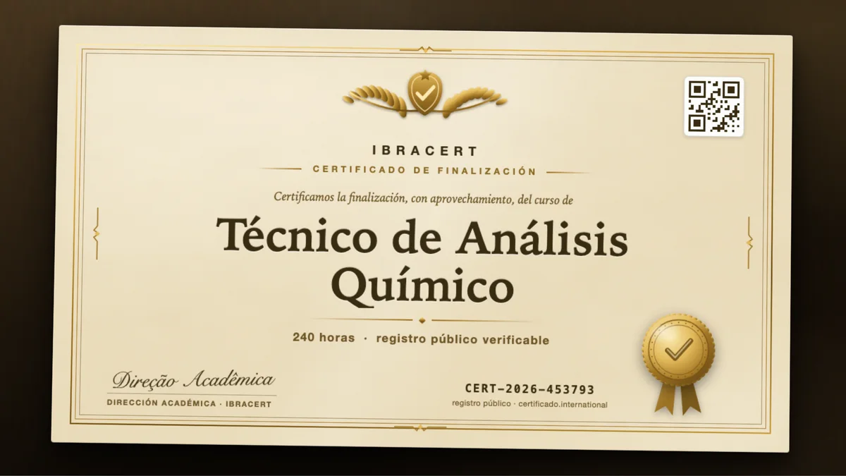 Portada del curso Técnico de Análisis Químico