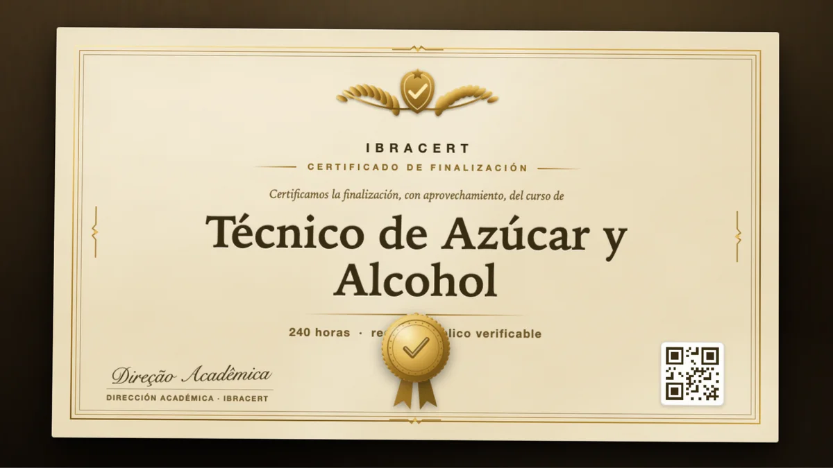 Portada del curso Técnico de Azúcar y Alcohol