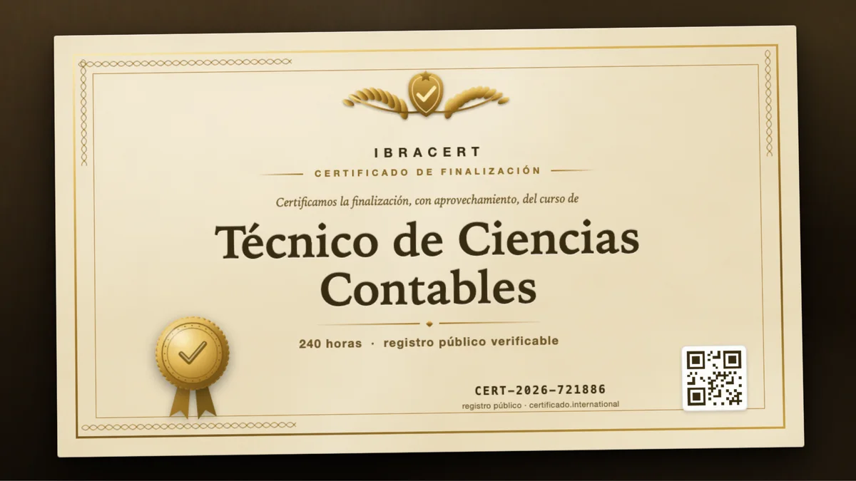 Portada del curso Técnico de Ciencias Contables