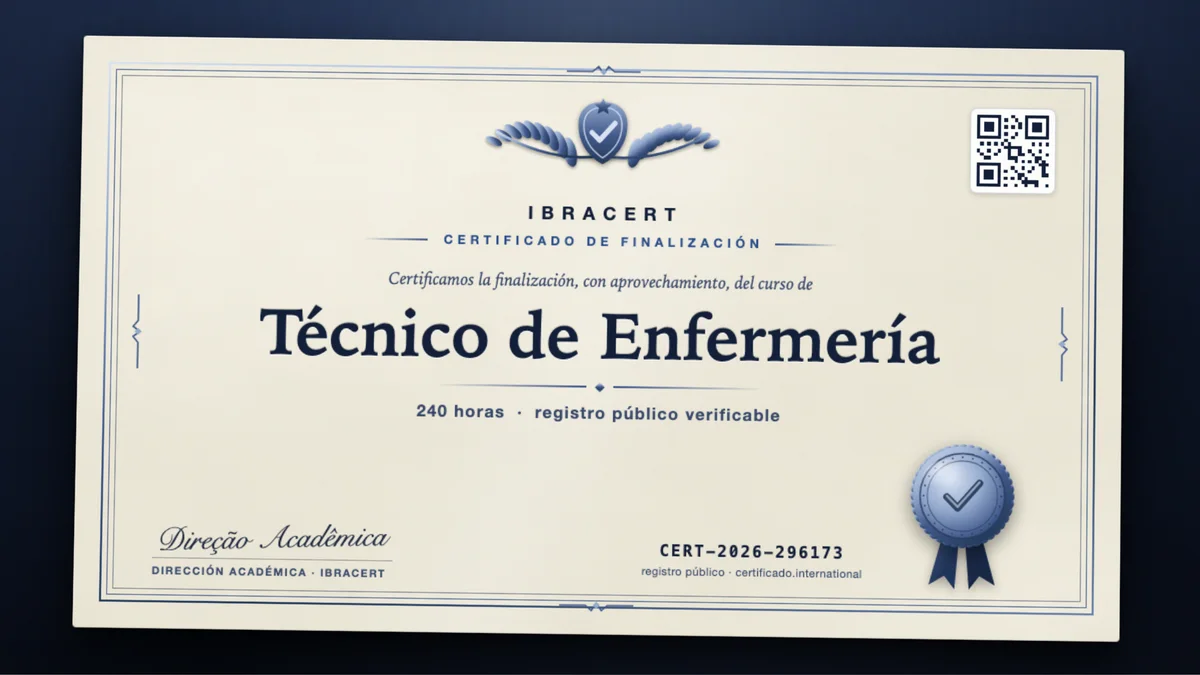 Portada del curso Técnico de Enfermería