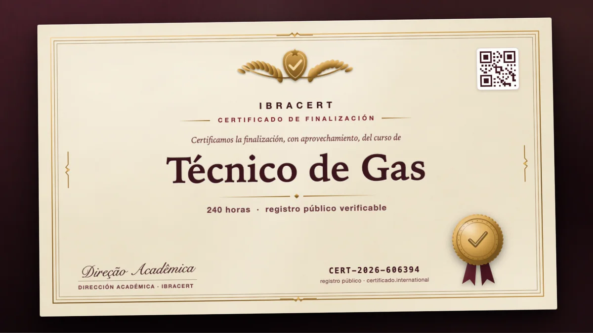 Portada del curso Técnico de Gas