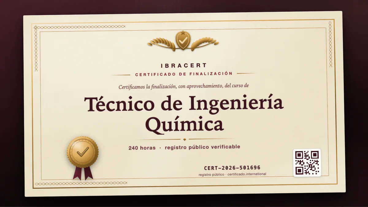 Portada del curso Técnico de Ingeniería Química