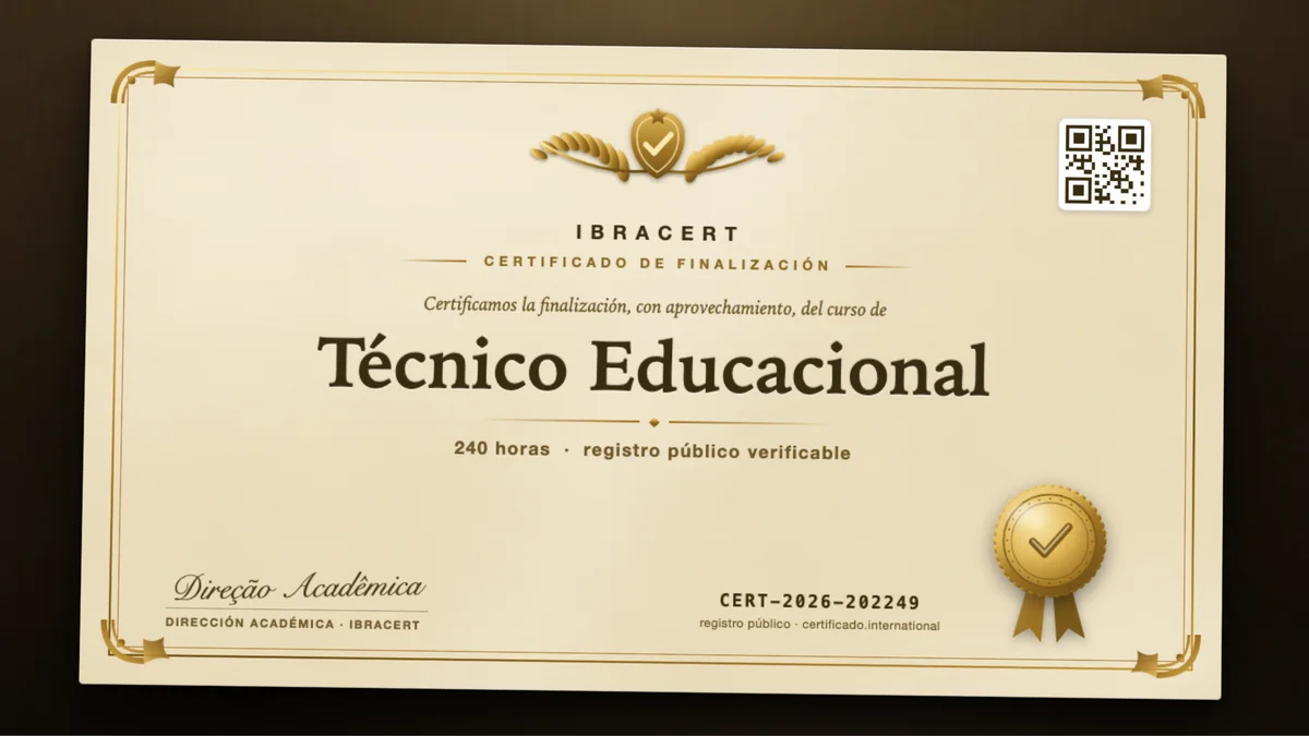 Portada del curso Técnico Educacional