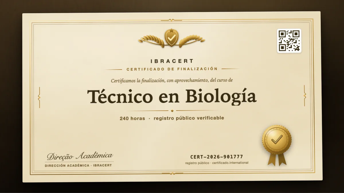 Portada del curso Técnico en Biología
