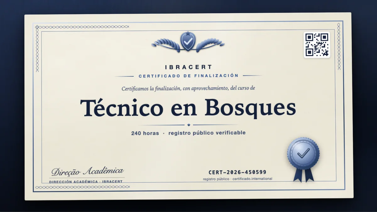 Portada del curso Técnico en Bosques