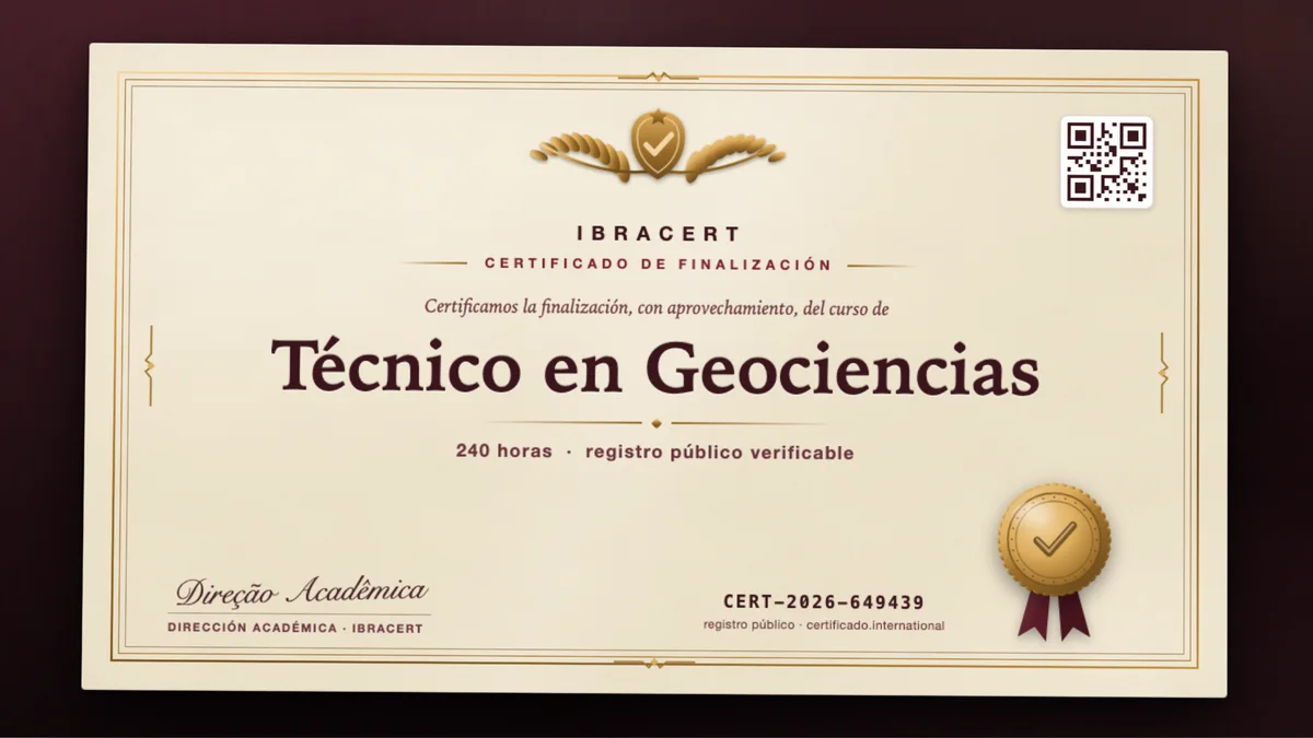 Portada del curso Técnico en Geociencias