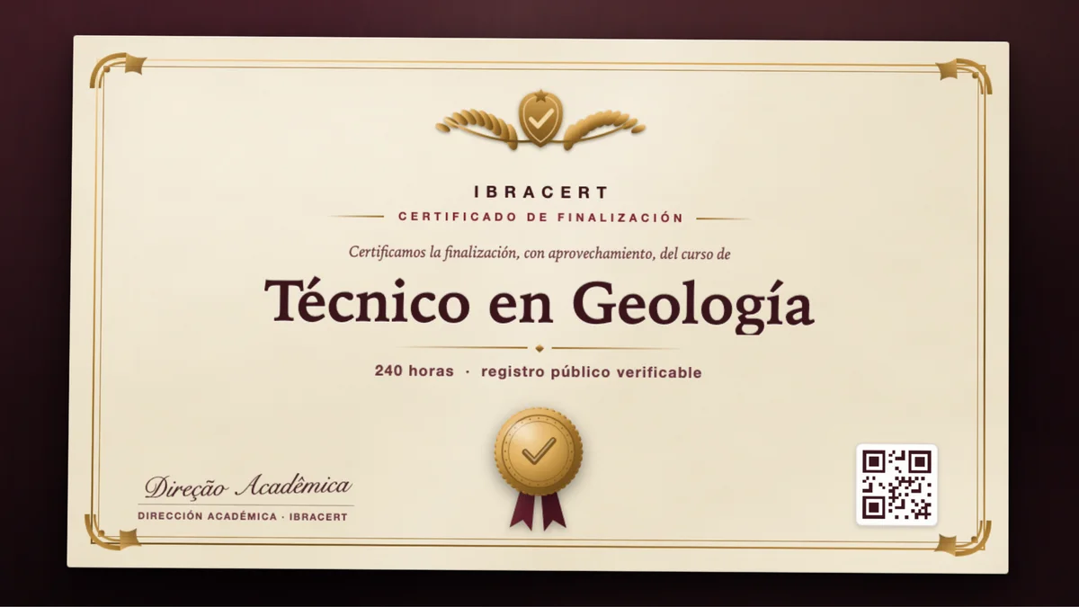 Portada del curso Técnico en Geología