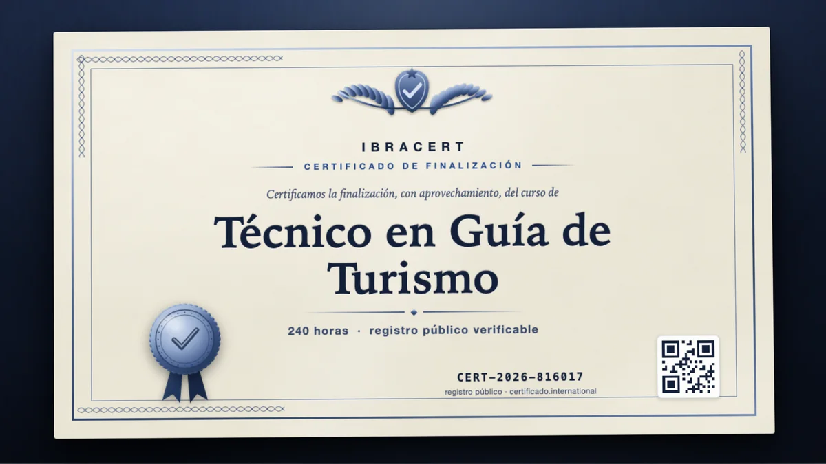Portada del curso Técnico en Guía de Turismo