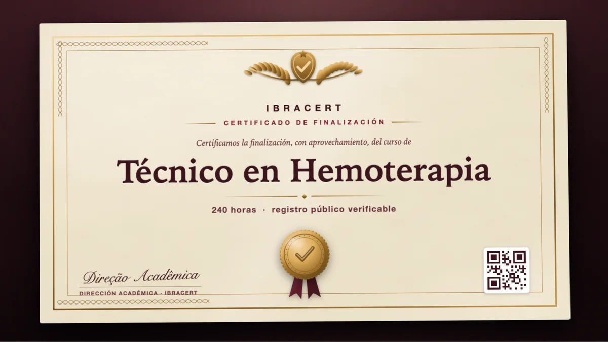 Portada del curso Técnico en Hemoterapia