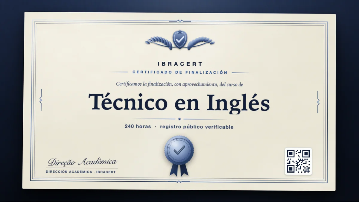 Portada del curso Técnico en Inglés