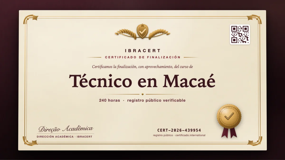 Portada del curso Técnico en Macaé