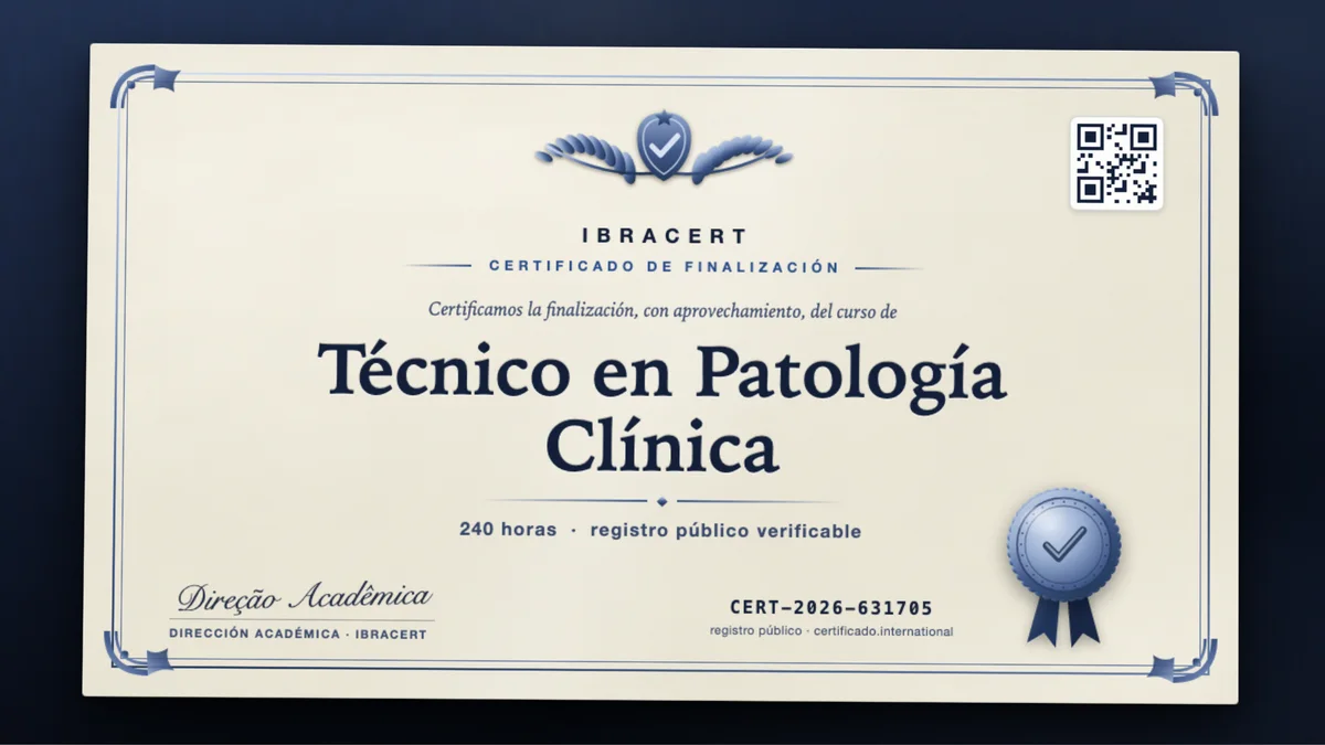 Portada del curso Técnico en Patología Clínica