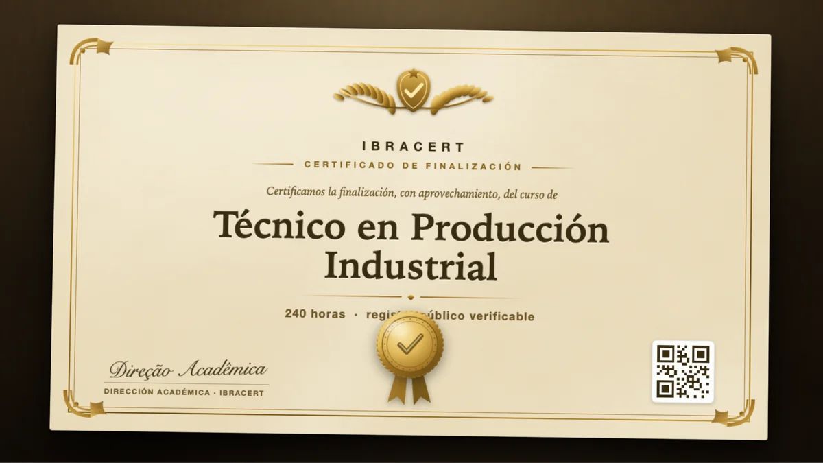Portada del curso Técnico en Producción Industrial