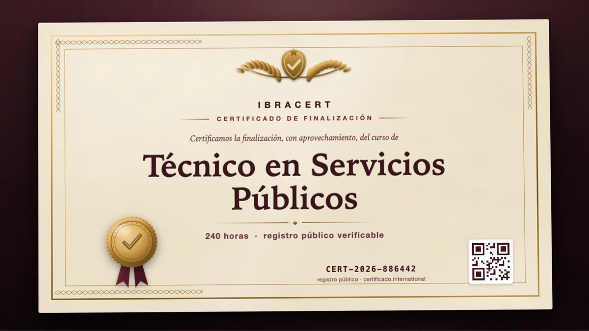 Portada del curso Técnico en Servicios Públicos