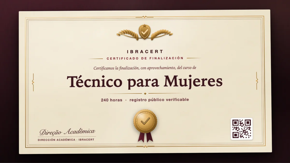 Portada del curso Técnico para Mujeres
