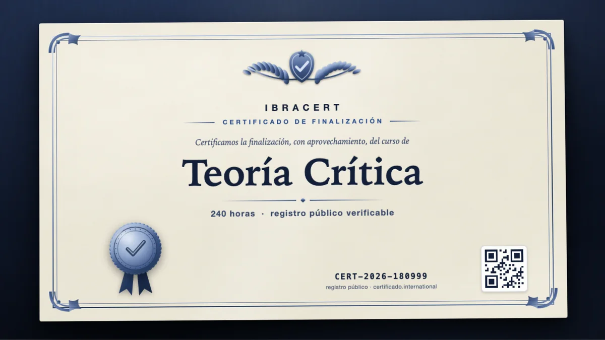 Portada del curso Teoría Crítica