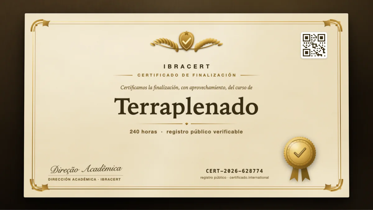 Portada del curso Terraplenado