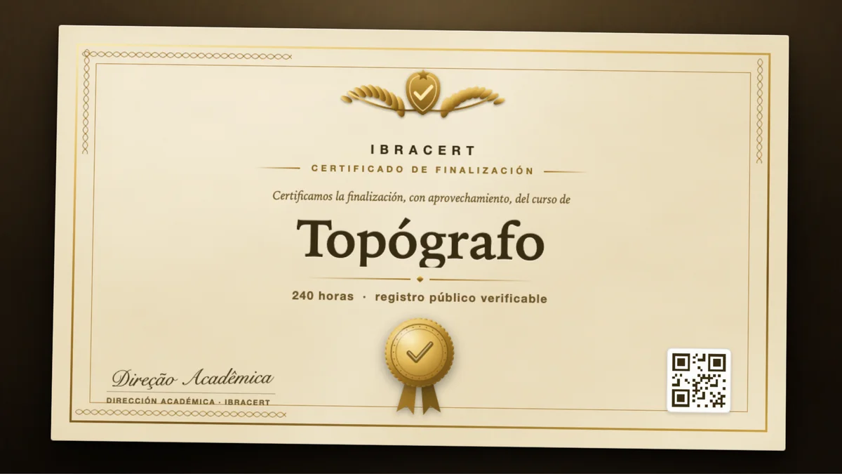 Portada del curso Topógrafo