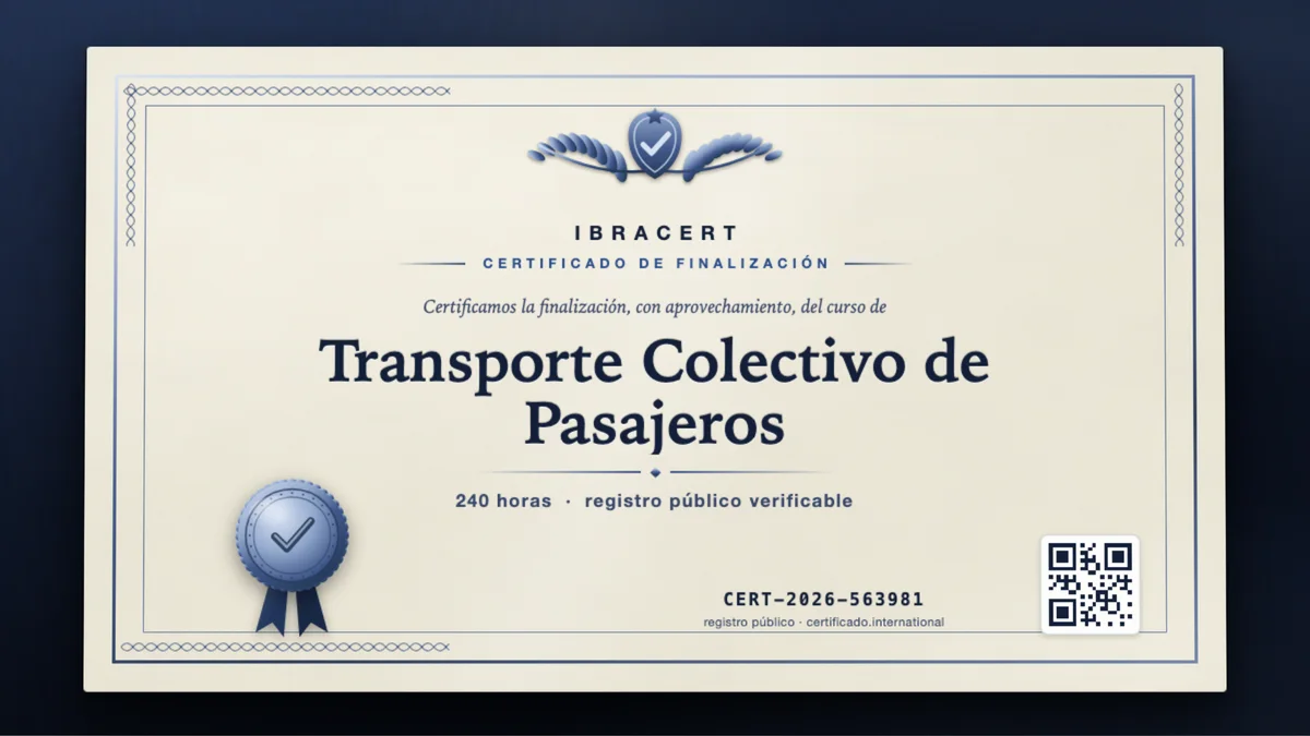 Portada del curso Transporte Colectivo de Pasajeros