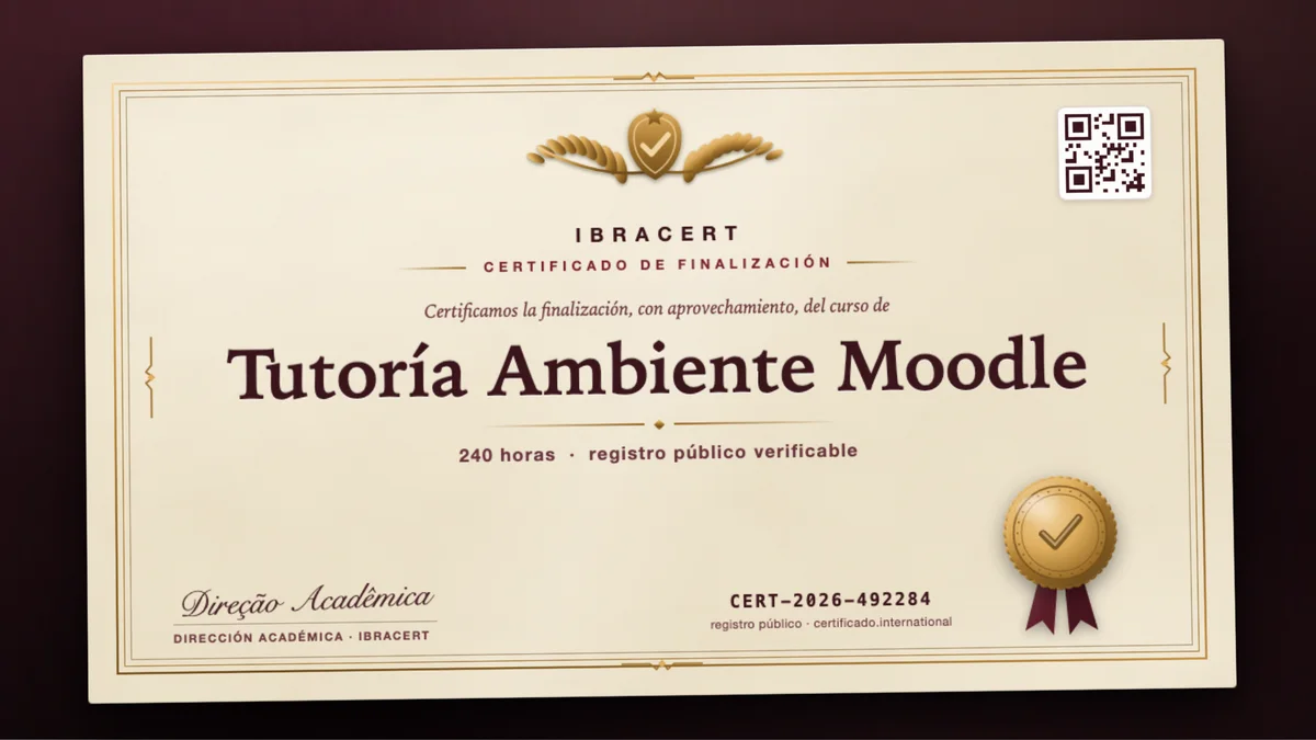 Portada del curso Tutoría Ambiente Moodle