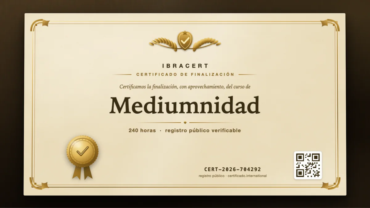 Portada del curso Mediumnidad