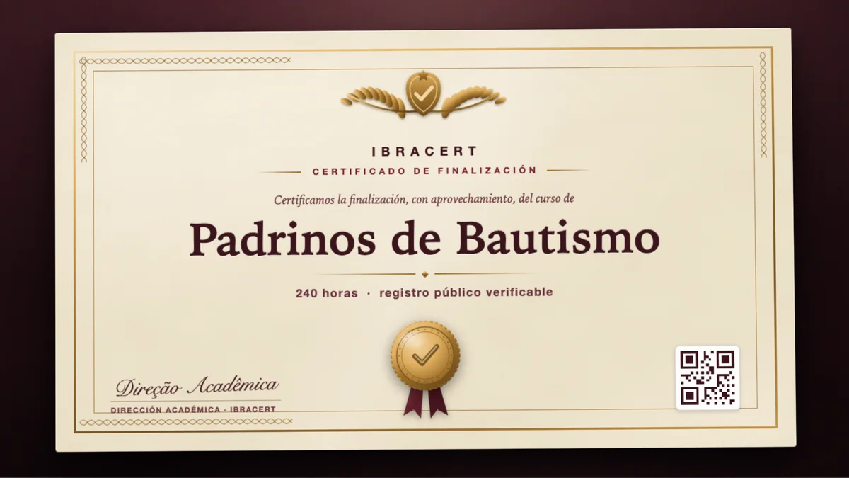 Portada del curso Padrinos de Bautismo