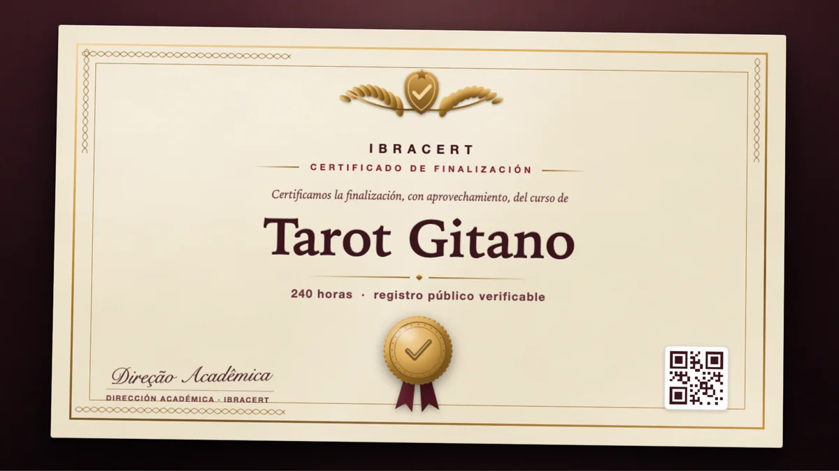 Portada del curso Tarot Gitano