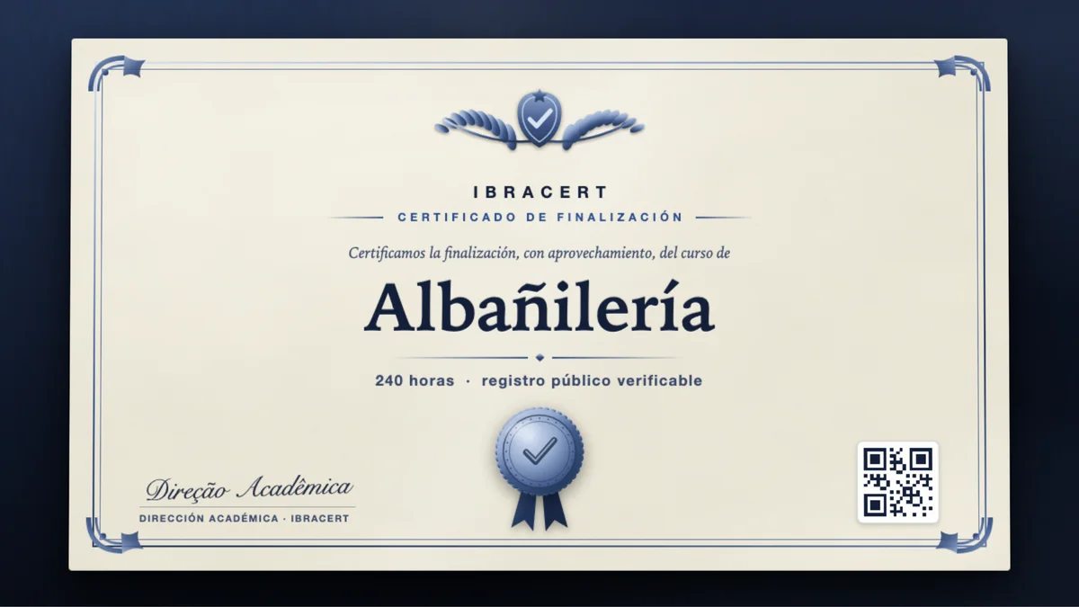 Portada del curso Albañilería