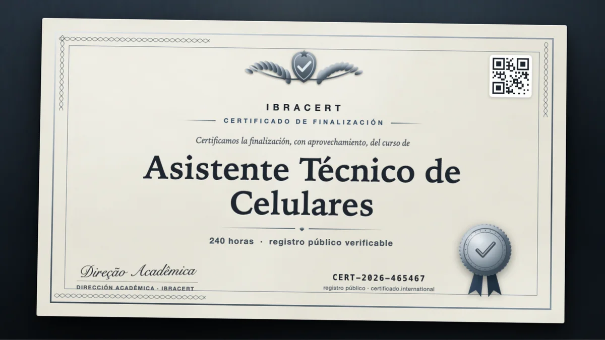 Portada del curso Asistente Técnico de Celulares