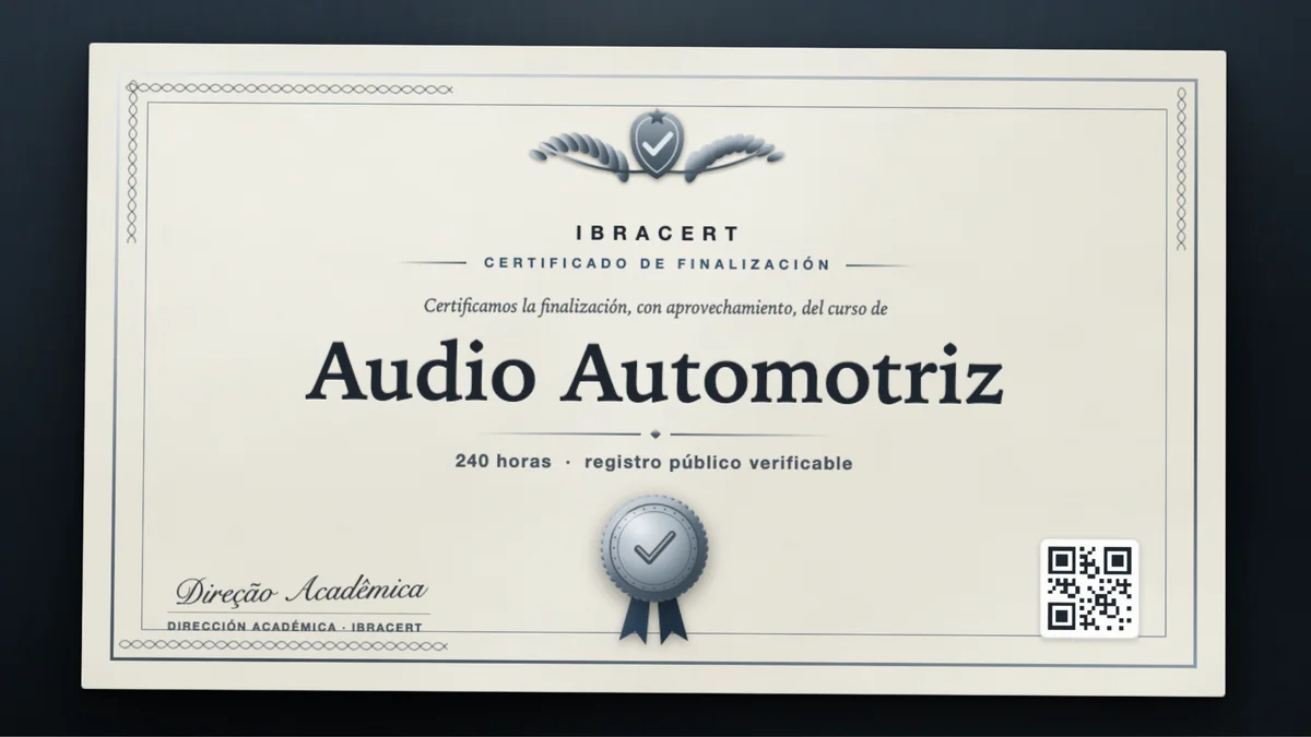 Portada del curso Audio Automotriz
