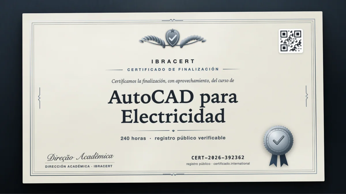 Portada del curso AutoCAD para Electricidad