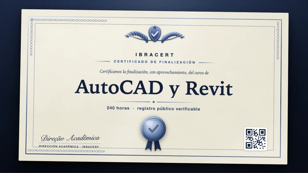 Portada del curso AutoCAD y Revit