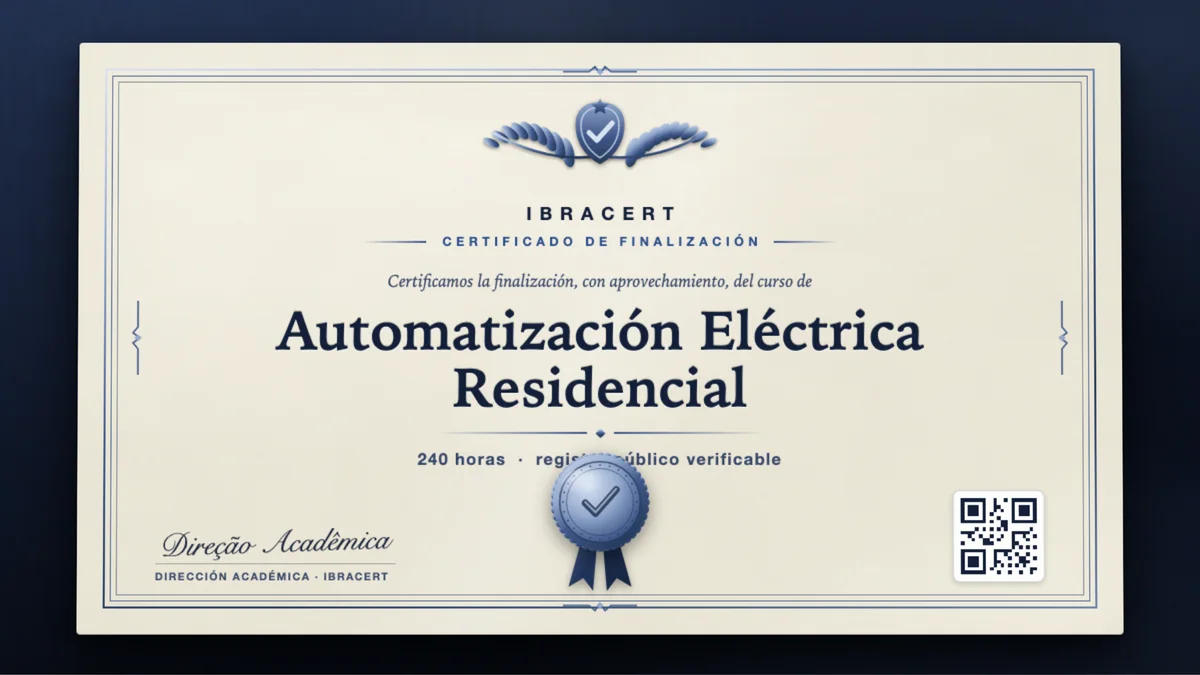 Portada del curso Automatización Eléctrica Residencial