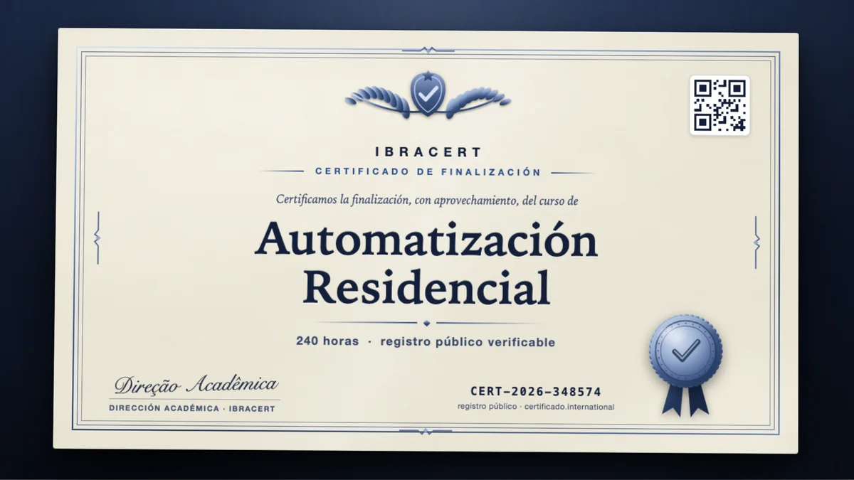 Portada del curso Automatización Residencial