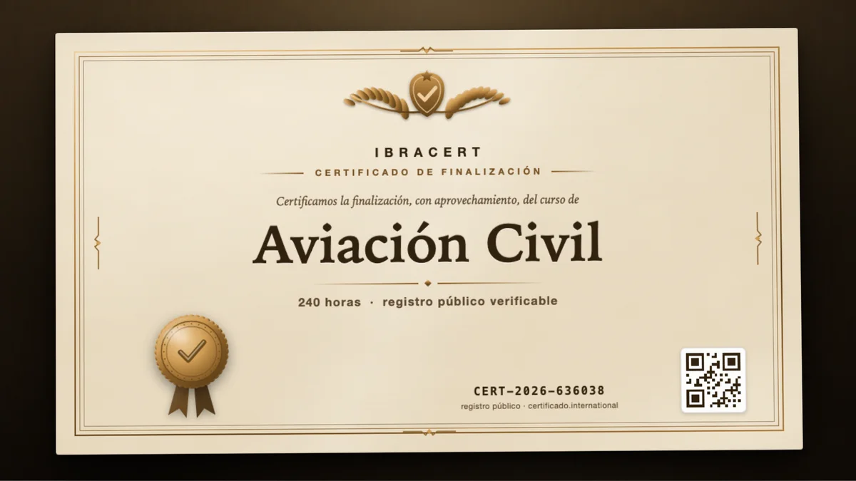 Portada del curso Aviación Civil