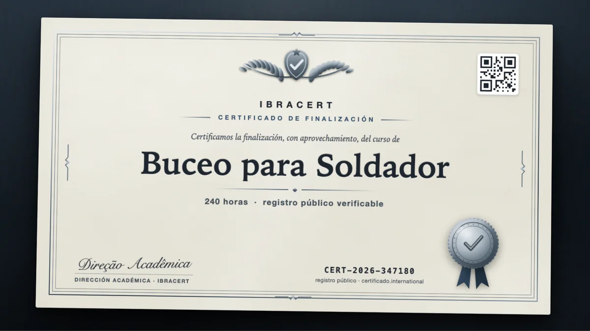 Portada del curso Buceo para Soldador