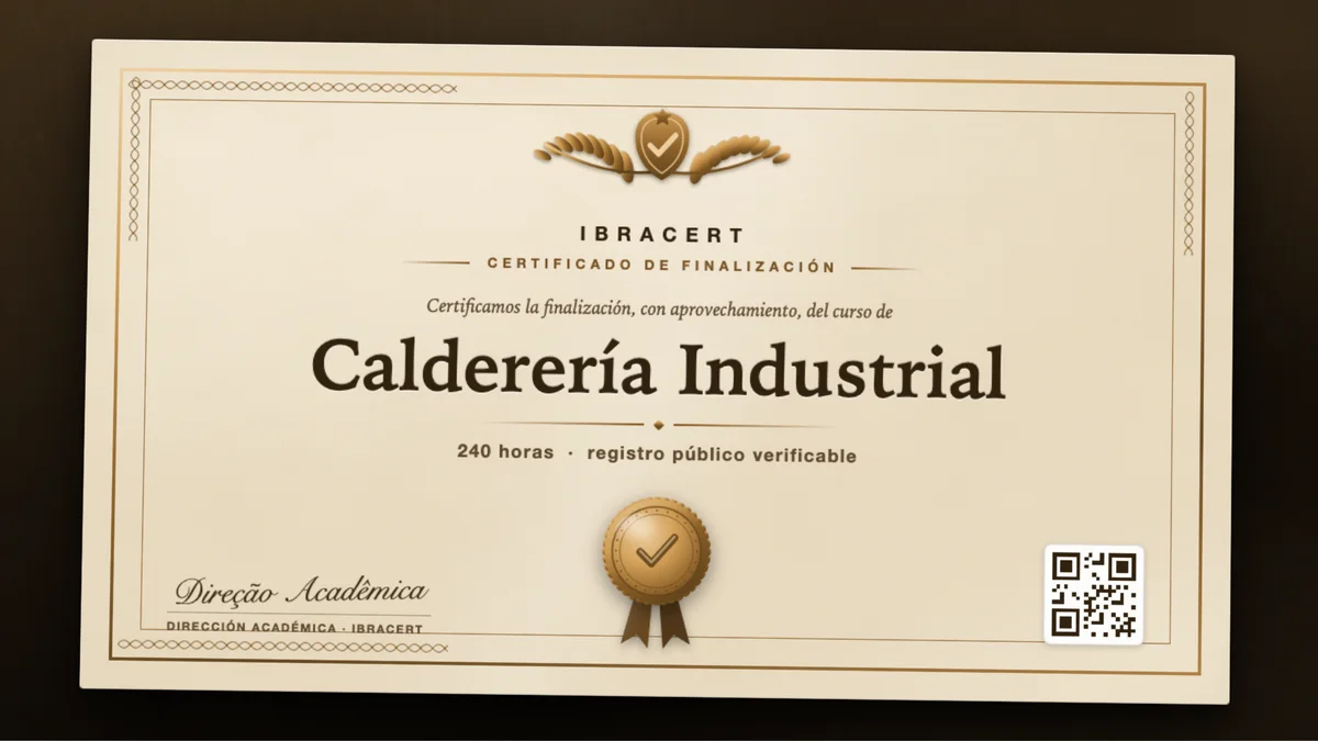 Portada del curso Calderería Industrial