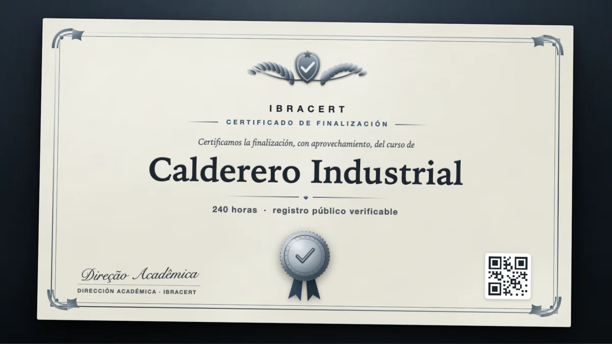Portada del curso Calderero Industrial