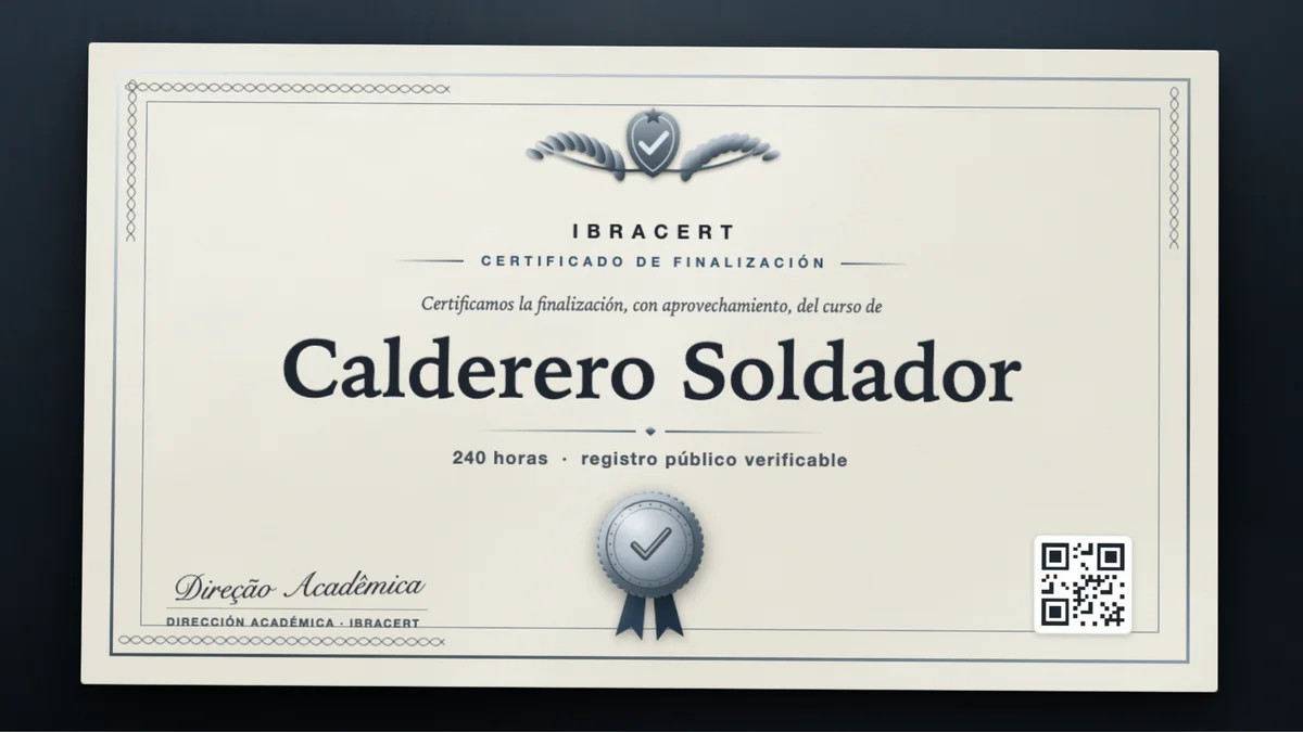 Portada del curso Calderero Soldador