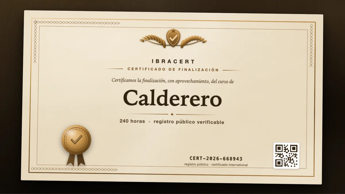 Portada del curso Calderero