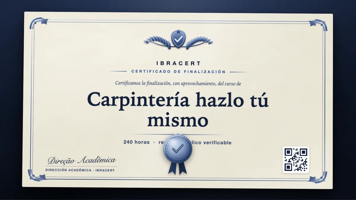 Portada del curso Carpintería hazlo tú mismo