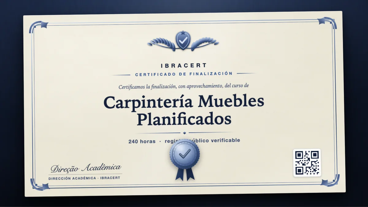 Portada del curso Carpintería Muebles Planificados