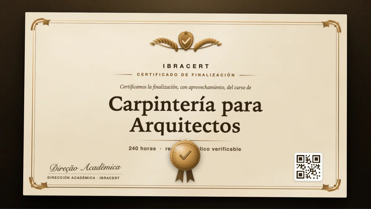 Portada del curso Carpintería para Arquitectos
