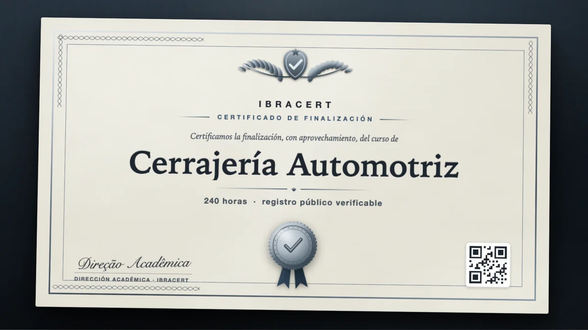 Portada del curso Cerrajería Automotriz