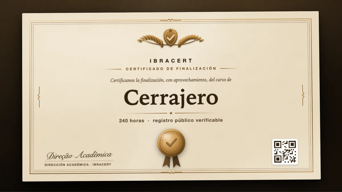 Portada del curso Cerrajero