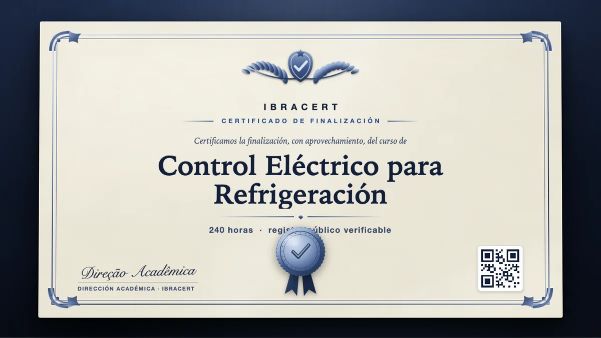 Portada del curso Control Eléctrico para Refrigeración